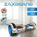 Детский гироскутер с ручкой Zaxboard ZX-6 BASE LED 6.5 дюймов с 6 лет (Graffity