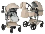 Детская коляска-трансформер для новорожденных Aimile Adventurer, бежевый