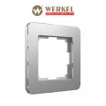 Рамка из металла на 1 пост Werkel Platinum W0012606 алюминий