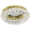 Светильник Lightstar Onora 030302, GU5.3, 50 Вт, нейтральный белый, цвет арматуры: золотой, цвет плафона: бесцветный