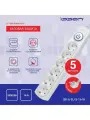 Сетевой фильтр Ippon BK-6-EU-3-16-W 3м (6 розеток) белый (коробка)