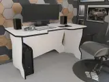 Игровой компьютерный стол белый 140см