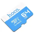 Карта памяти hoco. microSDHC 64 ГБ Class 10, V30, A1, UHS Class 1, 1 шт., голубой,