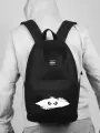 UFO PEOPLE Рюкзак черный для подростков мальчиков и девочек летний городской/ Ранец школьный молодежный для средних и старших классов/ Вместительный портфель для школы спорта тренировок, под ноутбук