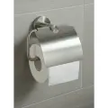 Держатель для туалетной бумаги с крышкой SATO BA001804 матовое серебро