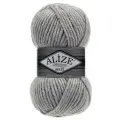 Пряжа Alize Superlana Maxi, 25 % шерсть, 1 % акрил, 100 г, 100 м, 5 шт., 208 светло-серый