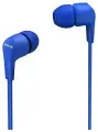 Наушники Philips TAE1105, проводные, неодимовые магниты, L-образный разъём, позолоченные разъёмы, синий