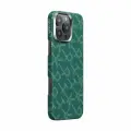Чехол PITAKA Tactile Woven Case для iPhone 16 Pro Max - Monogram Gold/Green