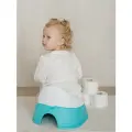 Горшок детский BABYROX бирюзовый, со съемной чашей, анатомический, защита от брызг