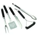 Набор для барбекю Naterial Beta нержавеющая сталь: щипцы, вилка, нож, лопатка, щетка для чистки Арт. 81966327