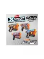 Набор игровой X-Shot Скинс Бластеры 4шт