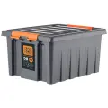 Ящик Roxor Consumer с крышкой особопрочный 36 серия Rox Box Pro, антрацитовый