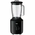 Блендер Braun PowerBlend 3 JB, стеклянная насадка объемом 1,5 литра, кухонный помощник для измельчения, приготовления пюре и смешивания.