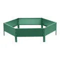 Клумба оцинкованная, d = 80 см, высота бортика 15 см, зелёная, Greengo
