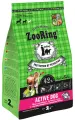 Сухой корм Zooring Active Dog для взрослых собак средних и крупных пород с мясом молодых бычков, рисом, глюкозамином и хондроитином, 2 кг