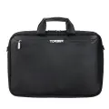 Сумка для ноутбука TORBER VOYAGE 15.6, чёрный, нейлон/микрофибра, 43 х 5 х 29 см, 6л, TBB9216