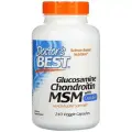 Doctor's Best, глюкозамин, хондроитин и МСМ с OptiMSM, 240 вегетарианских капсул