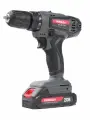 Дрель шуруповерт аккумуляторная победа ДА-20/1Ли 1*2.0Ач, 2 скорости, Реверс, Подсветка, 400-1490об/мин