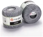 Пряжа VIOLET (YarnArt), серый - 5326, 100% мерсеризованный хлопок, 6 мотков, 50 г, 282 м.