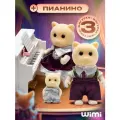 Фигурки животных WiMi, набор маленьких котиков, семья котов для кукольного домика