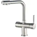 Смеситель для кухни Haiba HB70088-5 с подключением фильтра питьевой воды, нержавеющая сталь