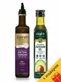 Оливковое масло Cobram Estate Extra Virgin Classic Нерафинированное Первый Холодный Отжим 375 мл. и Масло авокадо Новая Зеландия GROVE Нерафинированное Первый Холодный Отжим 250 мл, 2 шт + подарок.