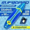 Сап борд надувной двухслойный для плаванья Skatinger Plans Blue 11 / Доска SUP board / Сапборд