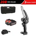 Электрическая цепная аккумуляторная мини пила с кейсом WOSAI WS-DSJ20 20V 2 аккумулятора 4.0AH, 6 , ручная