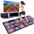 Танцевальный коврик для двоих, русское меню, 32Бит, музыка, игры, аэробика, проводной, подключение к ТВ и ПК