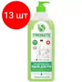 Комплект 13 шт, Мыло жидкое Synergetic Лемонграсс и мята, биоразлагаемое, антибактер, антизапах, с дозатором, 1л