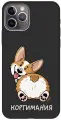 Силиконовый чехол на Apple iPhone 11 Pro / Эпл Айфон 11 Про с рисунком CorgiMania Soft Touch черный