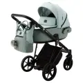 Коляска универсальная Adamex Porto TIP 2 в 1, PO-PS25 - Серо-зеленый, серо-зеленая экокожа