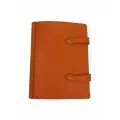 Тетрадь на кольцах А4 с обложкой из натуральной кожи ChesareC оранжевый