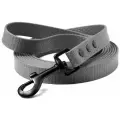 Поводок из биотана 10 м, ширина 20 мм, Woofy Iron , прорезиненный, водостойкий, серый