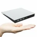 Внешний оптический CD/DVD привод (дисковод) USB 3.0 для ПК/ноутбука/ компьютера/тонкий корпус, Белый