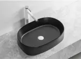 Раковина Ceruttispa CR2691 накладная (560х390х140) черная матовая