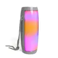 Беспроводная Bluetooth колонка TG-157, Портативная колонка с LED подсветкой, серая