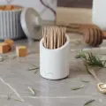 Подставка для зубочисток Fiona, органайзер для зубочисток, держатель для зубочисток, бетон, белая глянцевая