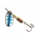 Блесна вращающаяся Mepps COMET PTS, 4, Gold/Blue dots, комплект из 1 штука