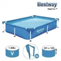 Бассейн каркасный Steel Pro, 221 х 150 х 43 см, 56401 Bestway