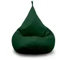 Кресло-мешок FENJOYS груша размер XL, зеленый, материал велюр