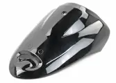 Облицовка передняя верхняя YB50QT-3 Racer Meteor (внизу 1 отверстие) чёрная