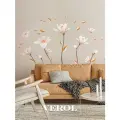 Наклейки интерьерные VEROL Цветы на стену, декор для дома, стикеры самоклеящиеся, украшения для комнаты, подарок