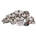Набор посуды MUNCHENHAUS MH-1144 из нержавеющей стали, 19 предметов