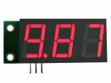 Цифровой встраиваемый вольтметр (индикатор) SVH0001R-10, 0.9,99В, красный