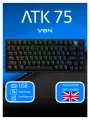 Клавиатура Дарк Проджект x VGN ATK 75 Механическая игровая Магнитные переключатели черный матовый USB