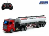 Грузовик радиоуправляемый Бензовоз , масштаб 1:48, свет, работает от аккумулятора
