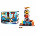 Mattel Hot Wheels City Super Twist Tire Shop / Игровой набор Вращай ключ, чтобы машинки ехали по шинам включает в себя 1 машинку Hot Wheels, подарок для детей от 4 до 8 лет.