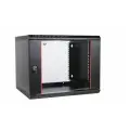 Шкаф коммутационный ЦМО ШРН-Эконом (ШРН-Э-18.650-9005) настенный 18U 600x650мм пер. дв. стекл 65кг черный 600мм 31