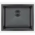 Мойка раковина кухонная из нержавеющей стали под столешницу 54х44 см. Hoffger HFG-5444B черный графит прямоугольная